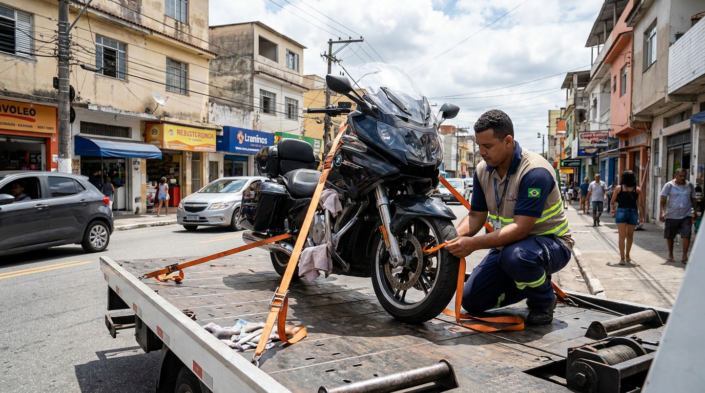 Remoção de Moto em Pane no Araxá, Campina Grande‑PB